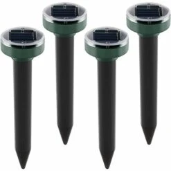 OSQI Lot De 4 Répulsifs Solaires Anti-taupes à énergie Solaire à Ultrasons Pour Animaux De Jardin, Pelouse, Jardin, Débarrassez-vous Des Taupes Campagnols Gopher Rats Rongeurs