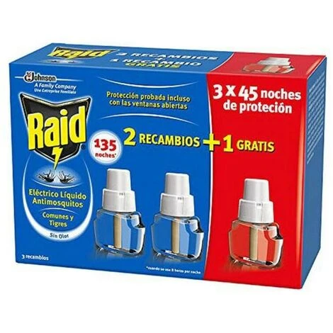 BRICOMARTEAU Recharge Anti-moustiques Raid J309467 (3 Uds)