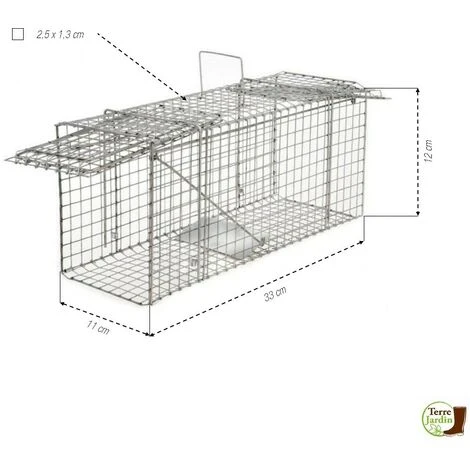TERRE JARDIN Cage à Nuisibles Double Entrée Petit Modèle – Image 2