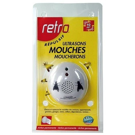 RETRO - Répulsif Ultrasons Mouches Moucherons