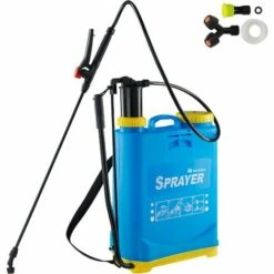 TECTAKE Pulvérisateur De Jardin à Pression Pulvérisateur à Dos 16 Litres En Plastique - Bleu