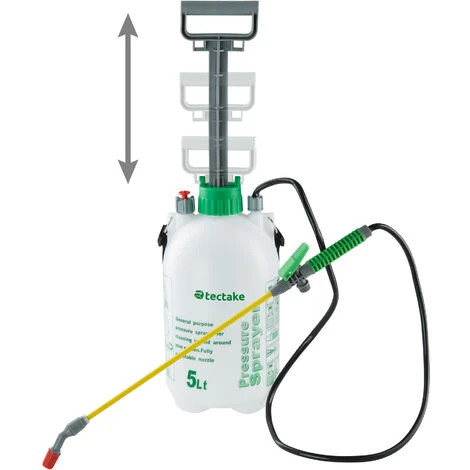 TECTAKE Pulvérisateur De Jardin, Pulvérisateur à Pression Capacité 5 L - Blanc â Image 2